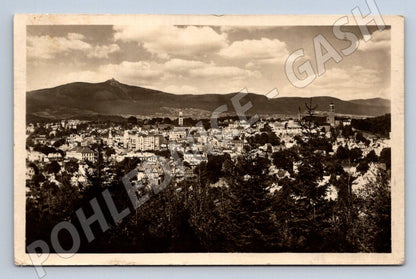 Postcard Jablonec nad Nisou black and white 1930s (ST3783)