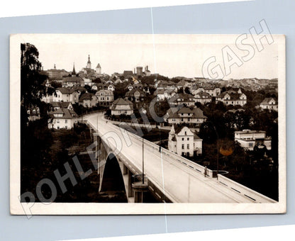 Postcard Tábor panorama from Švehlov Bridge (ST3793)