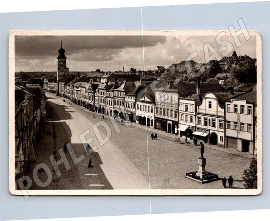 Postcard Litomyšl historical square 1937 (ST3796)