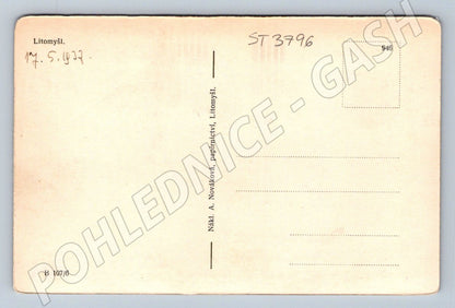 Postcard Litomyšl historical square 1937 (ST3796)