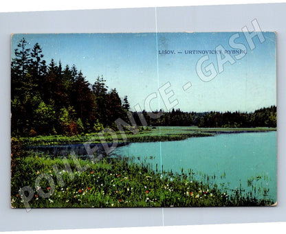 Postcard Lišov Urtinovický pond 1914 (ST3800)