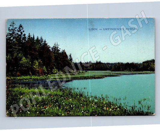 Postcard Lišov Urtinovický pond 1914 (ST3800)