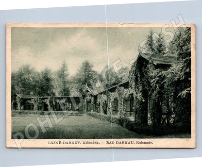 Postcard Lázně Darkov colonnade Czechoslovakia (ST3803)