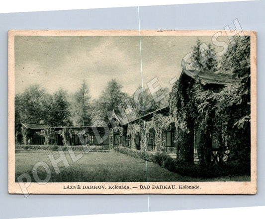 Postcard Lázně Darkov colonnade Czechoslovakia (ST3803)