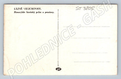 Postcard Velichovky Spa Masaryk Spa Palace (ST3805)