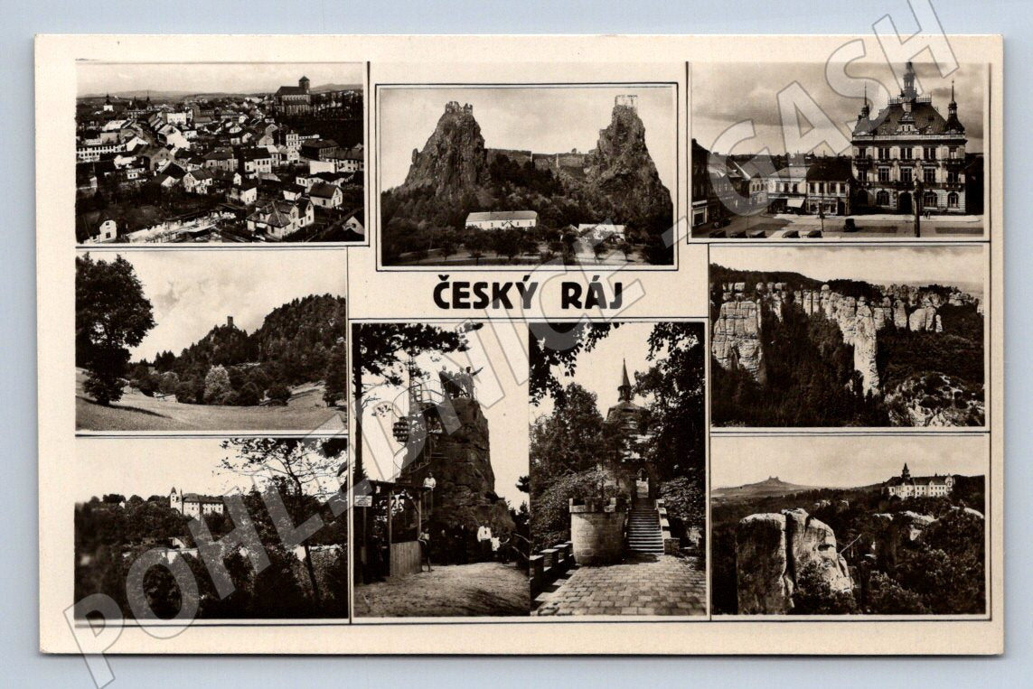 Postcard Bohemian Paradise collage of monuments and nature (ST3809)