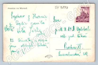 Postcard Border in Moravia historical (ST3817)