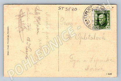 Postcard Teplice Rocks Spring Garden (ST3820)