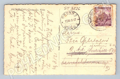 Postcard Prostějov Church of the Holy Cross (ST3826)