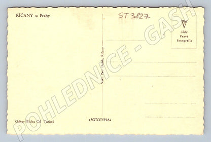 Postcard Říčany u Prahy castle photo (ST3827)