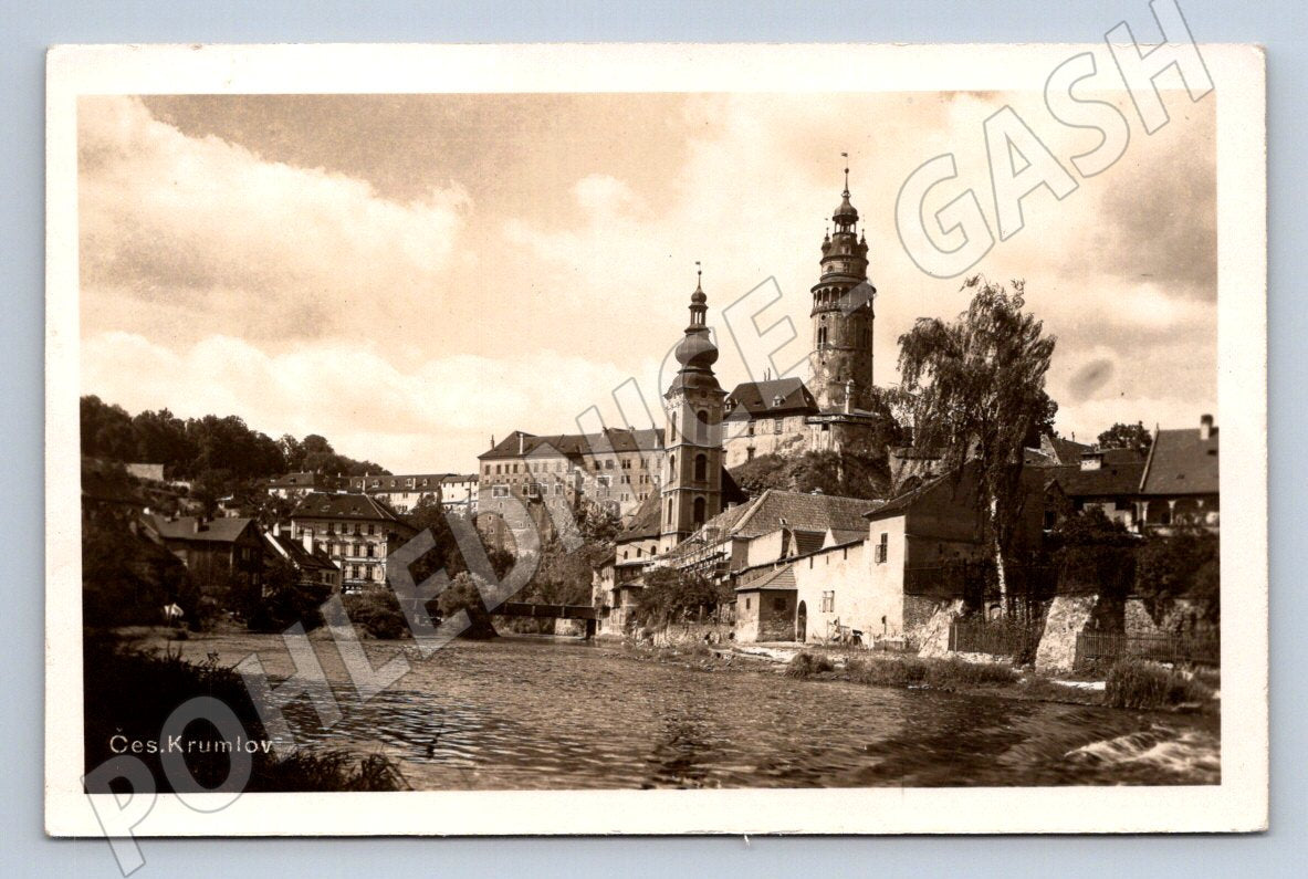 Postcard Český Krumlov castle panorama (ST3828)