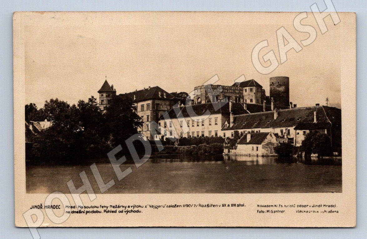 Postcard Jindřichův Hradec old castle (ST3829)
