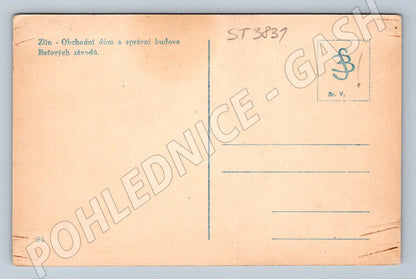 Postcard Zlín Department Store Bata (ST3831)