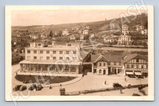 Postcard Luhačovice post office 1949 (ST3837)