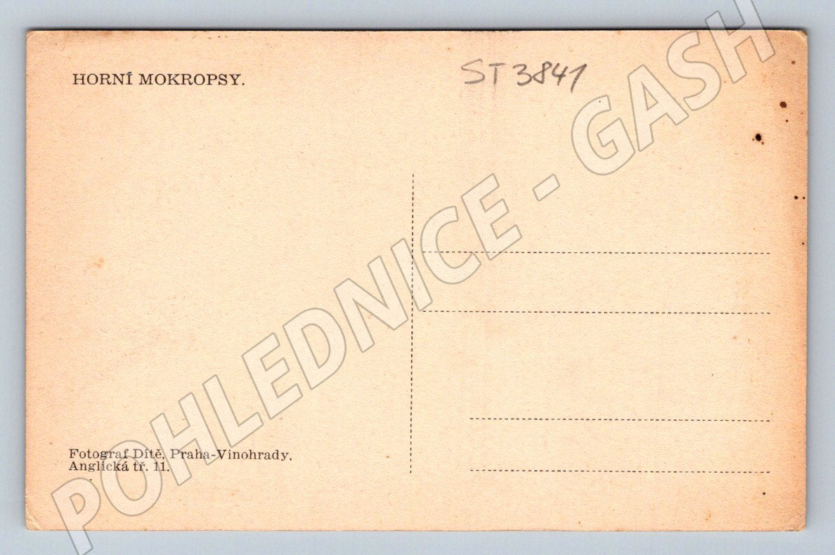 Postcard Horní Mokropsy photographer Child (ST3841)