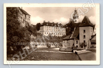 Postcard Český Krumlov castle and chateau (ST3842)