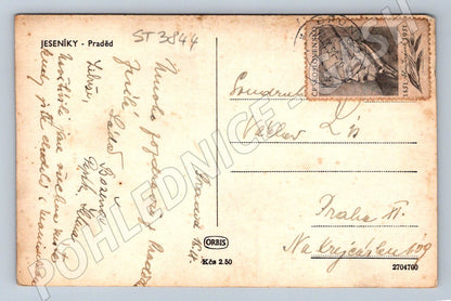 Postcard Praděd Jeseníky lookout tower (ST3844)