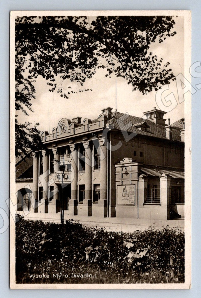 Postcard Vysoké Mýto Theatre (ST3845)
