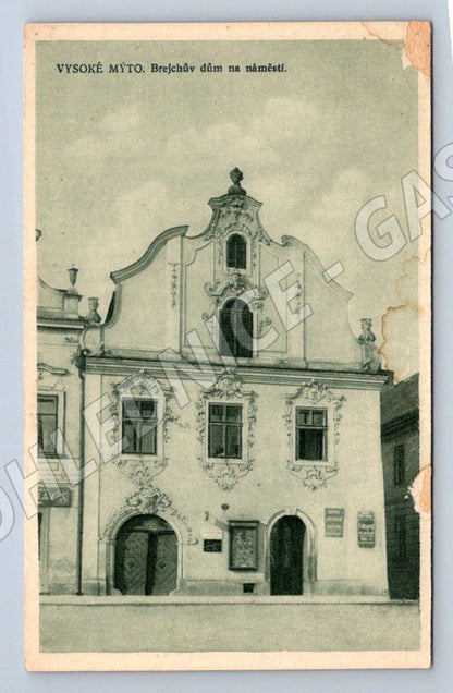 Postcard Vysoké Mýto Breich's House (ST3846)