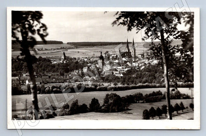 Postcard Vysoké Mýto sent in 1938 (ST3847)