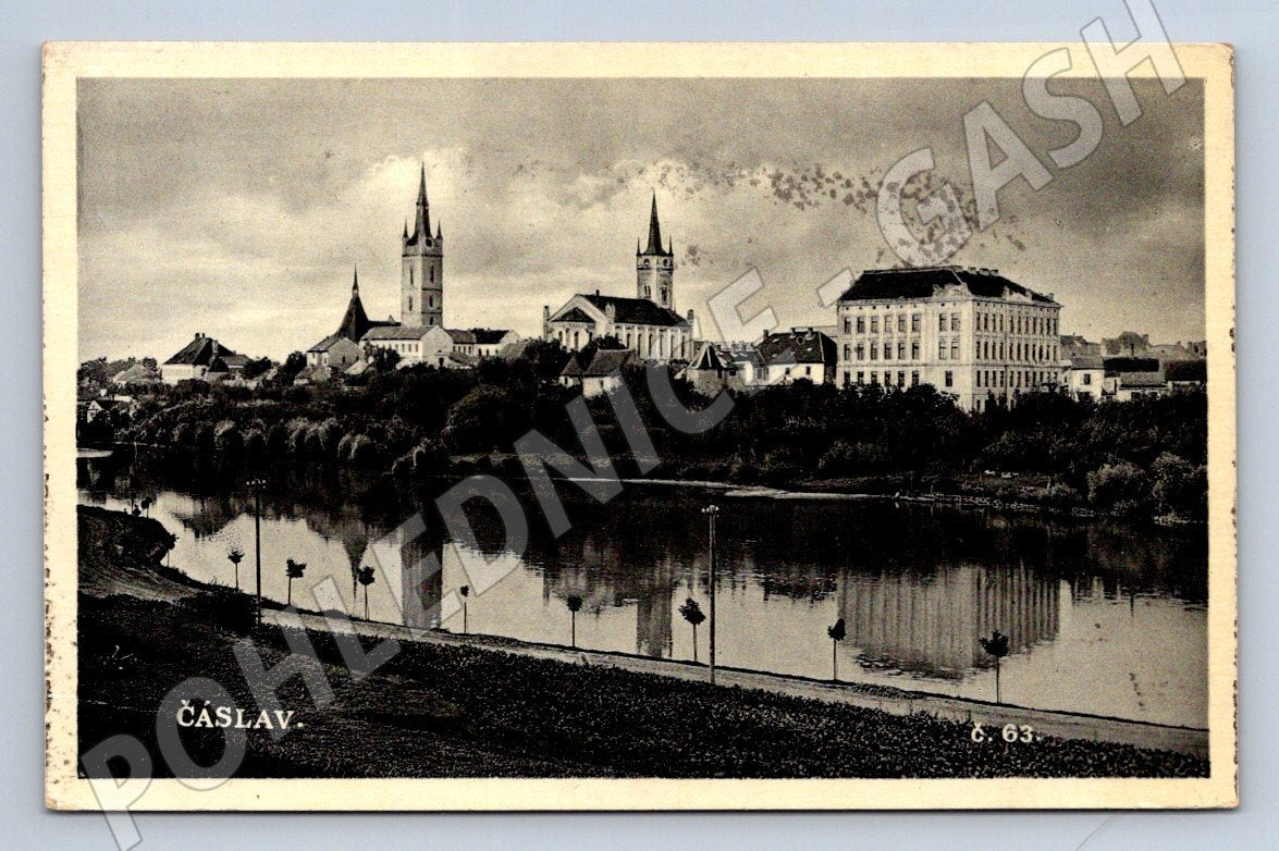 Postcard Čáslav historical (ST3849)