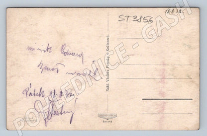 Postcard Kožlany church 1932 (ST3856)