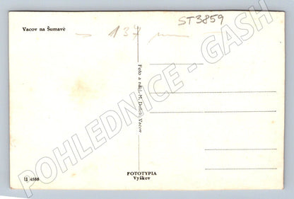 Postcard Vacov in the Šumava Mountains Fototypia (ST3859)