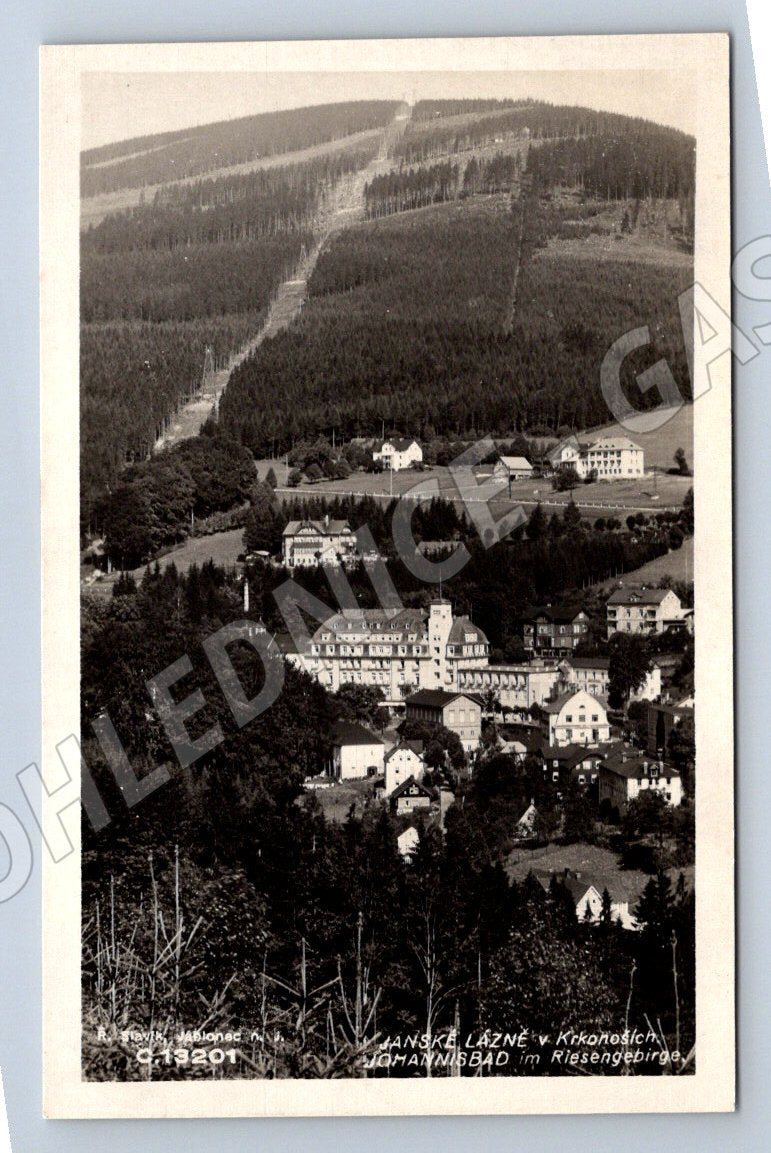 Postcard Janské Lázně Giant Mountains historical (ST3862)