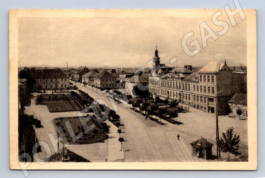 Postcard Čelákovice square historical (ST3869)