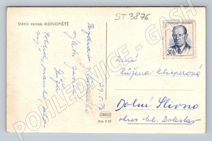 Postcard Konopiště State Chateau 1972 (ST3876)