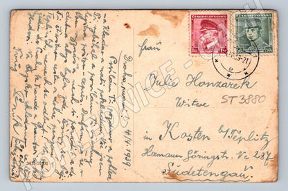 Postcard Hornické Kladno industry collage 1931 (ST3880)