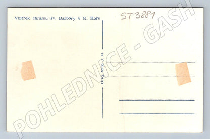 Postcard Kutná Hora Church of St. Barbara photo (ST3881)