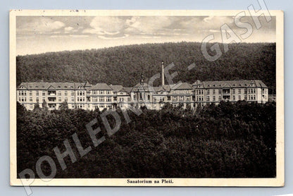 Historical postcard of the Sanatorium in Pleš (ST3882)