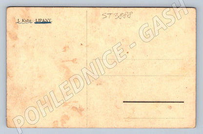 Postcard Lipany monument J Kuba (ST3888)