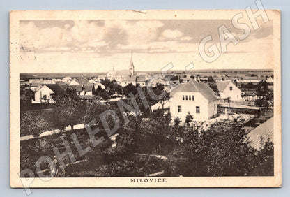 Postcard Milovice, cancelled, historical (ST3891)