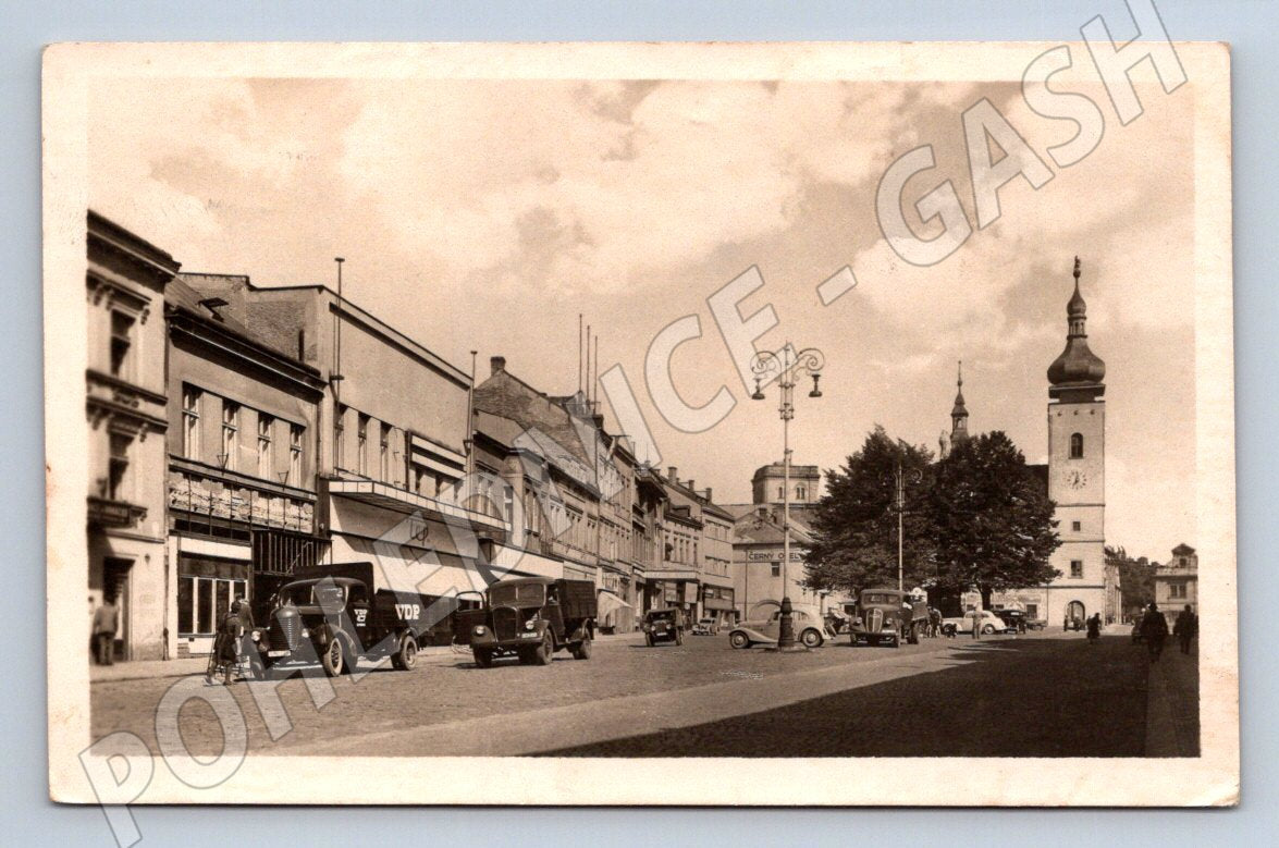 Postcard Mladá Boleslav square car (ST3892)