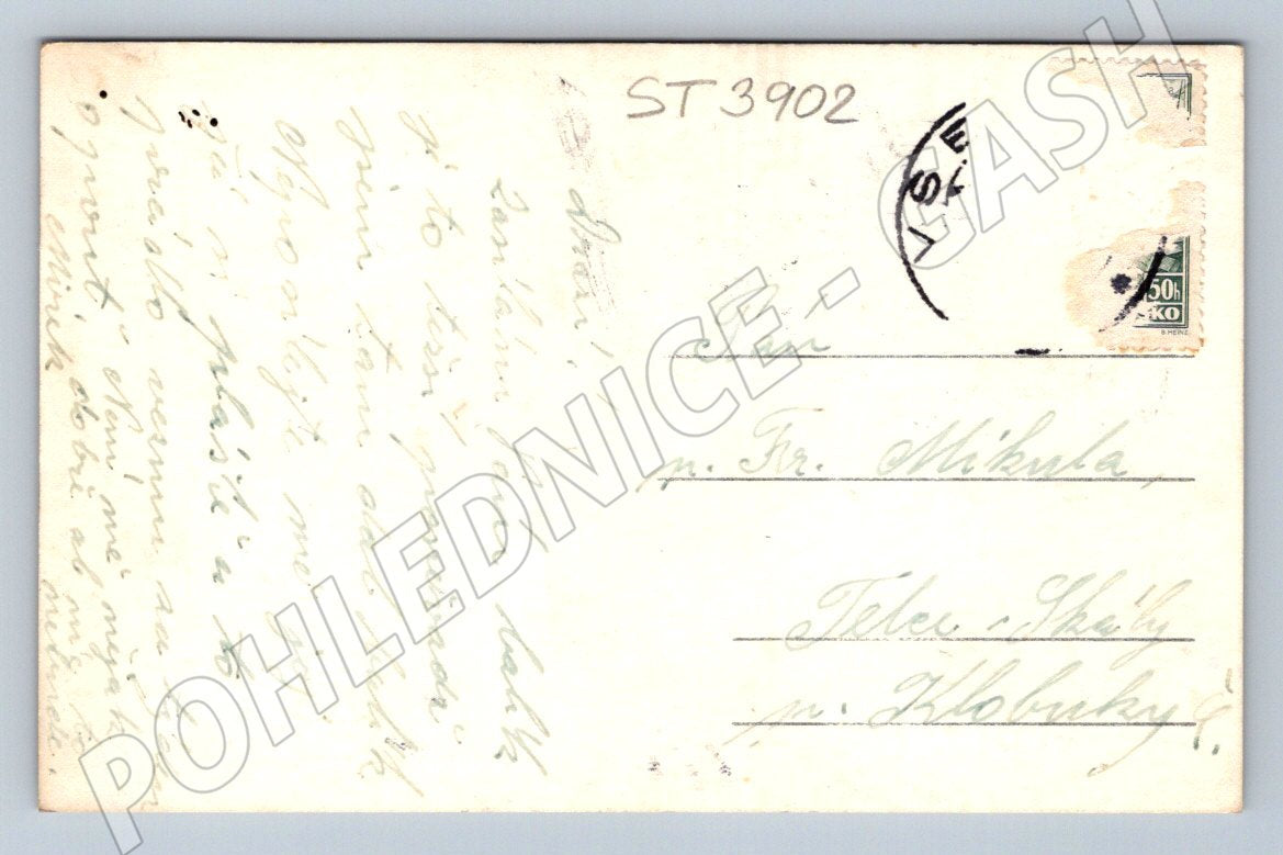 Postcard Veselí nad Moravou sent (ST3902)