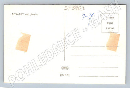 Postcard Venice above the Jizera in black and white (ST3903)