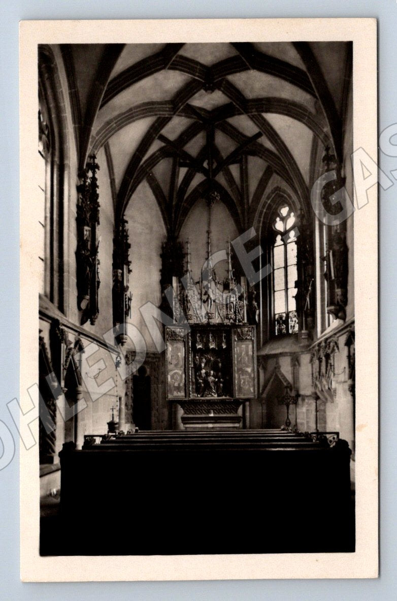 Postcard Křivoklát castle chapel historical (ST3905)