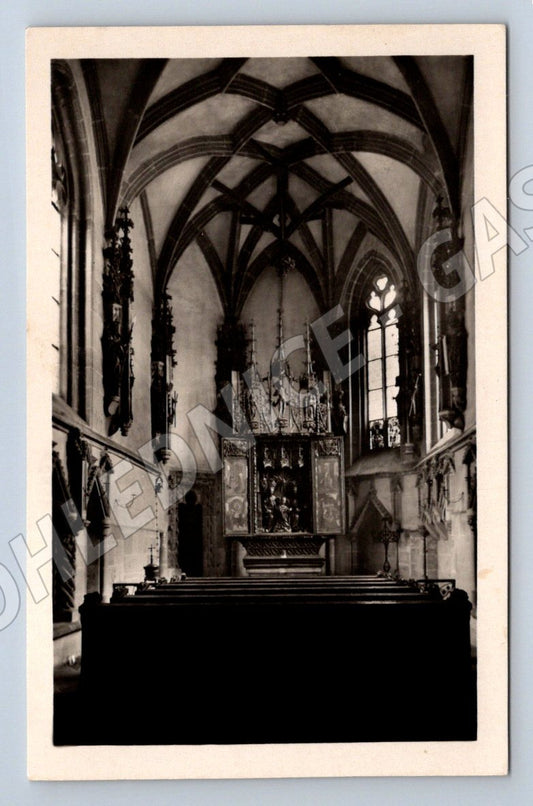Postcard Křivoklát castle chapel historical (ST3905)