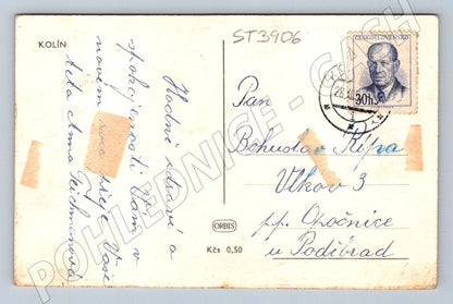 Postcard Kolín, used by post, historical (ST3906)