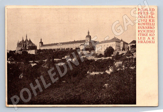 Postcard Kutná Hora St. Barbara Jesuit College (ST3909)