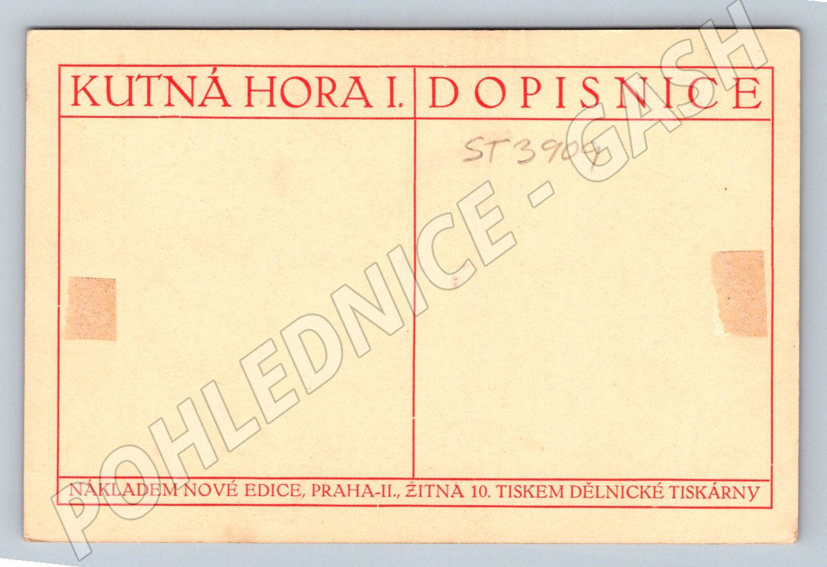 Postcard Kutná Hora St. Barbara Jesuit College (ST3909)