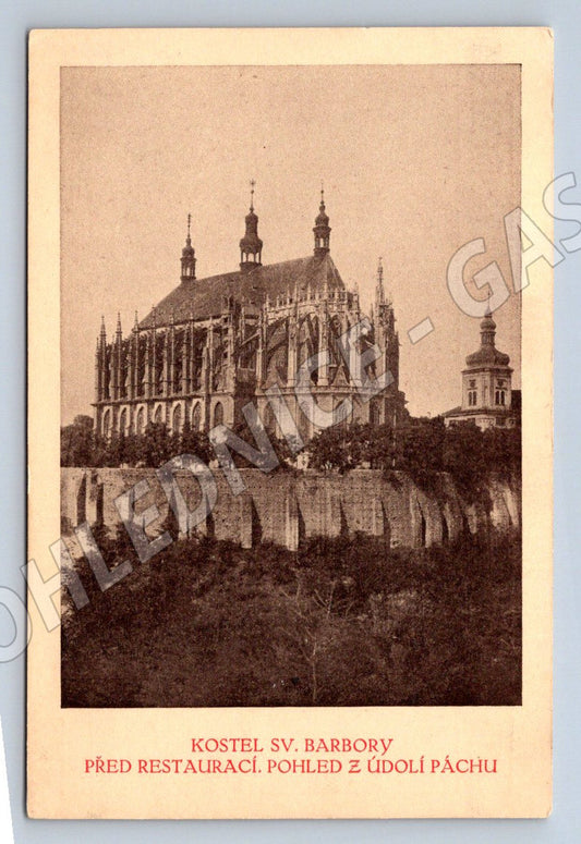 Postcard Kutná Hora Church of St. Barbara (ST3911)