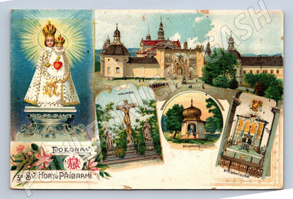Postcard Holy Mountain near Příbram, a place of pilgrimage (ST3912)