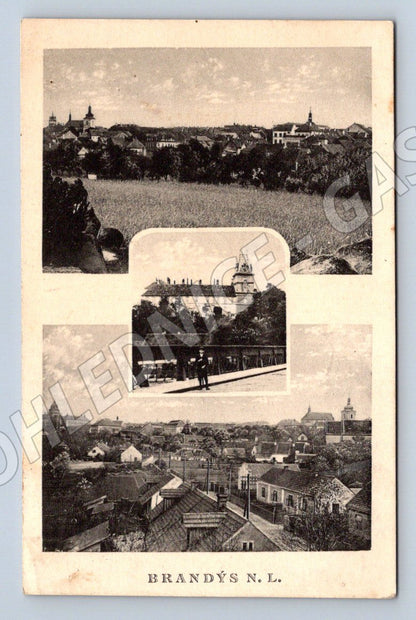 Postcard Brandýs nad Labem used 1938 (ST3914)
