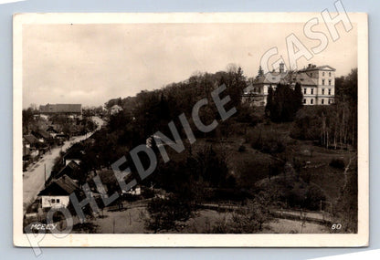 Postcard Mcely Castle black and white used (ST3918)