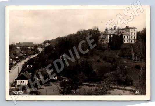Postcard Mcely Castle black and white used (ST3918)