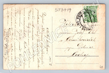 Postcard Kutná Hora monument to Karel Havlíček 1917 (ST3919)