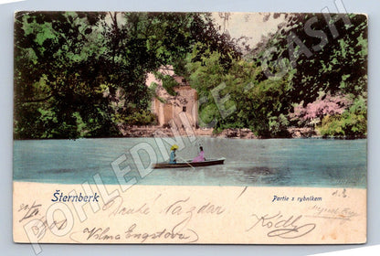 Postcard Šternberk area with pond 1901 (ST3920)